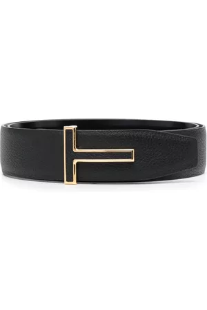 Tom Ford Heren Riemen - Logo-buckle leather belt