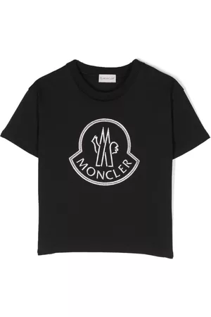 Moncler Meisjes T-shirts - Logo-embroidered cotton T-shirt