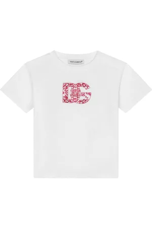 Dolce & Gabbana Meisjes T-shirts - Logo-print cotton T-shirt