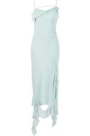 Acne Studios Dames Asymmetrische jurken - Asymmetric ruffled midi dress
