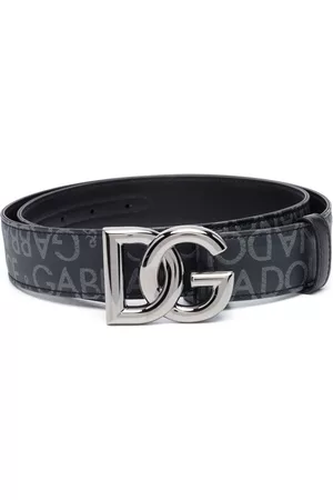 Dolce & Gabbana Heren Riemen - Logo buckle-fastening leather belt