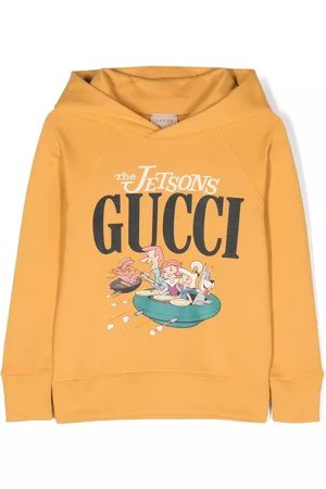 Gucci Jongens Hoodies - Graphic-print jersey-fleece hoodie