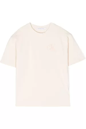 Calvin Klein T-shirts - Textured-logo detail T-shirt