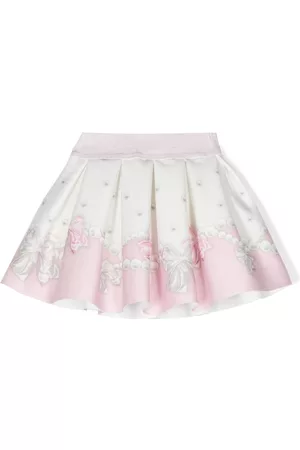 MONNALISA Meisjes Geprinte rokken - Bow-print flared skirt