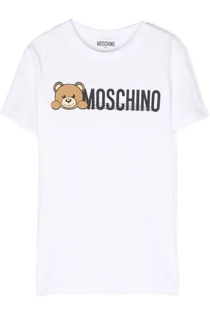 Moschino Meisjes T-shirts - Logo-print cotton T-shirt