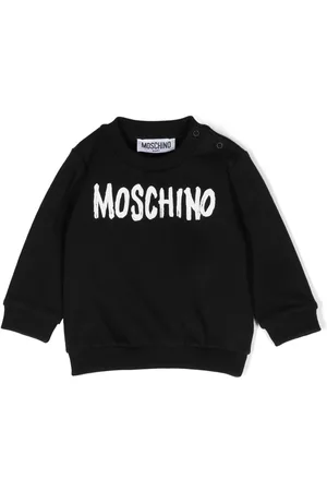 Moschino Sweaters - Logo-print cotton sweatshirt