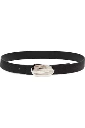 Salvatore Ferragamo Heren Riemen - Oval-buckle leather belt