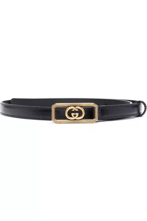 Gucci Dames Riemen - Gancini leather belt