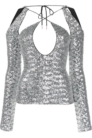 The Attico Zane sequinned cut