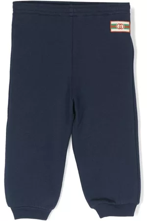 Gucci Joggingbroeken - Logo-patch cotton track pants