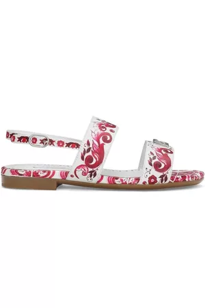 Dolce & Gabbana Sandalen - Majolica-print buckled sandals
