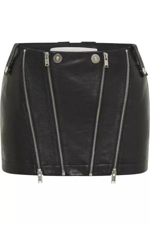 DION LEE Dames Leren rokken - Zip-detailing leather skirt