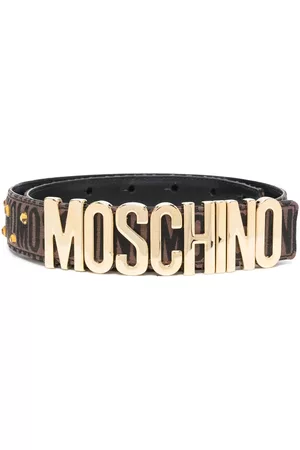 Moschino Dames Riemen - Stud-embellished leather belt