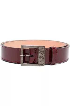 Moschino Heren Riemen - Patent leather belt