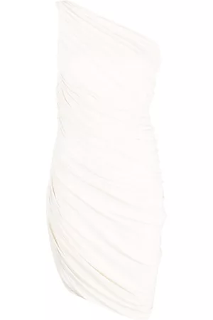 Norma Kamali Dames Asymmetrische jurken - Draped-design one-shoulder dress