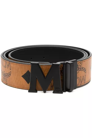 MCM Riemen - Claus Maxi printed reversible belt