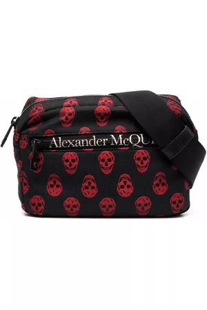 Alexander McQueen Heren Riemen - Skull-pattern belt bag