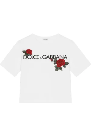 Dolce & Gabbana Logo rose print T