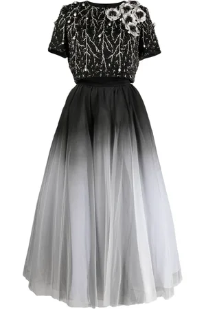 Saiid Kobeisy Beaded gradient tulle