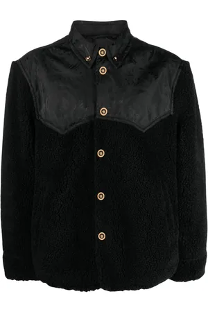 VERSACE Barocco Silhouette fleece jacket