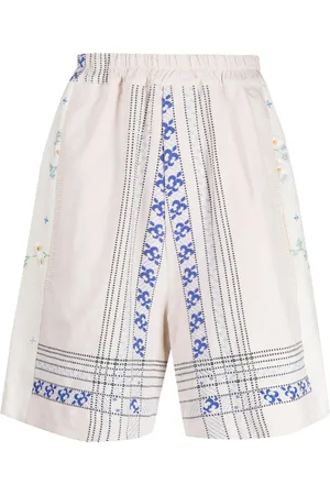 BY WALID Embroidered linen drop