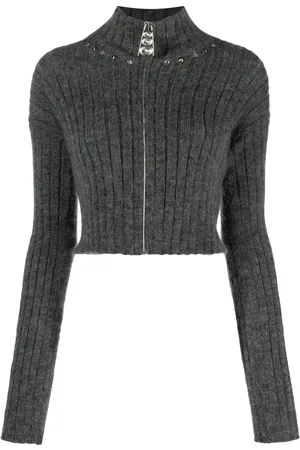 Alessandra Rich Embellished ribbed