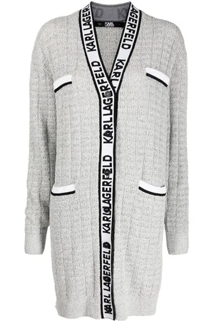 Karl Lagerfeld Boucl?? longline cardigan