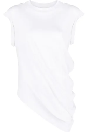 Alexander McQueen Asymmetric cotton T
