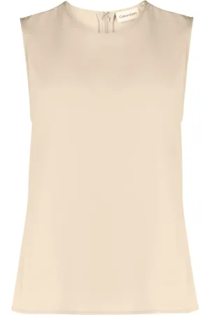 Calvin Klein Sleeveless cr??pe top