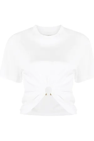 Paco rabanne Gathered cotton T