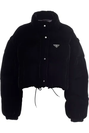 Prada Convertible velvet down jacket