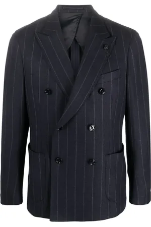 LARDINI Pinstriped double