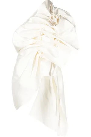KIMHEKIM Asymmetric gathered pearl