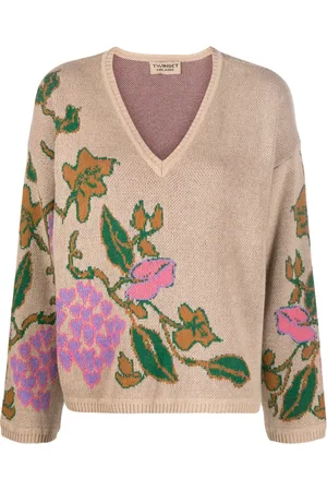Twin-Set Floral intarsia