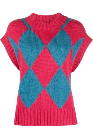 La DoubleJ Argyle intarsia