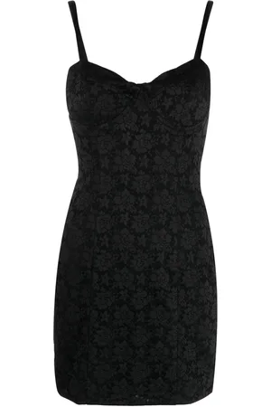 ROTATE Floral jacquard minidress