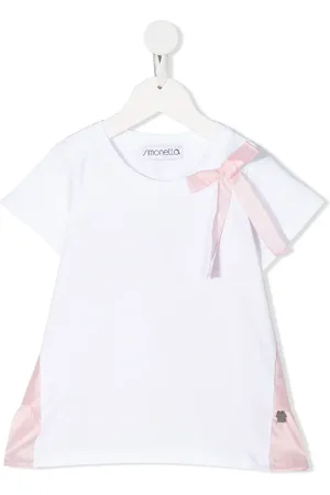 Simonetta Short sleeve bow detail T