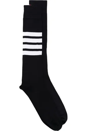 Thom Browne Over The Calf Socks With White 4