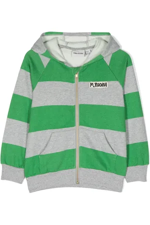 Mini Rodini Striped cotton zip