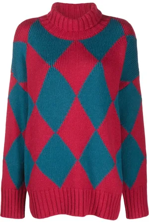 La DoubleJ Argyle intarsia
