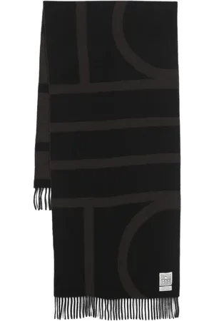 Totême Monogram jacquard wool scarf