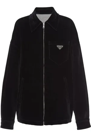 Prada Velvet denim blouson jacket