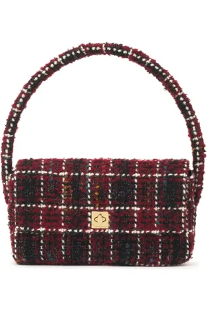 ANINE BING Nico plaid shoulder bag