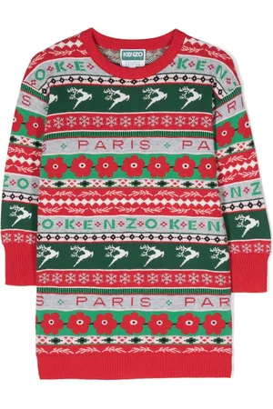 Kenzo Fair isle intarsia knit round