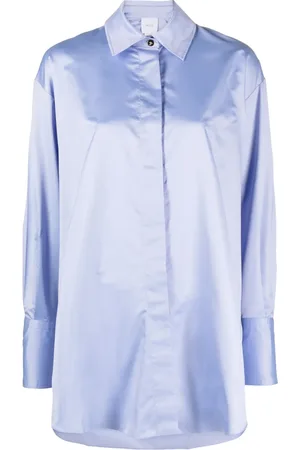 Patou Mini satin shirtdress