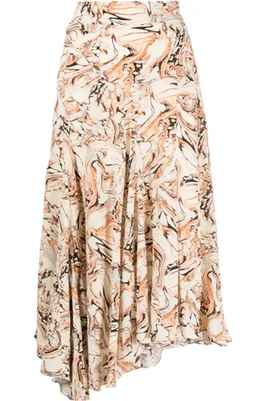 Isabel Marant Toscane silk midi skirt