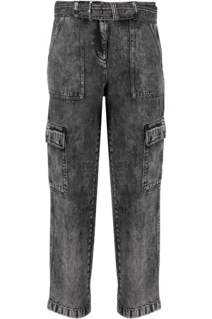 Michael Kors Belted washed straight