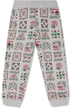 Kenzo Festive cotton track pants