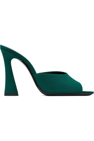 Saint Laurent 105mm Suite silk sandals