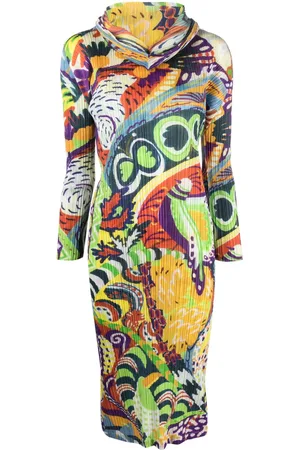 PLEATS PLEASE ISSEY MIYAKE Snowrunner pliss?? midi dress